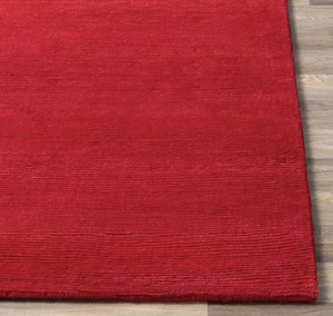 Deep Red Tufted <b>Rug</b>, Abstract Modern Area <b>Rug</b>, Soft Plush Carpet for Bedroom & Living Room - Product Image 3