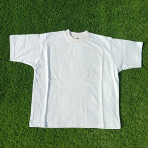 180 Grams Heavyweight Oversized Drop Shoulder Short Sleeve Knitted T-Shirt Eco-Friendly Breathable <b>Canvas</b> <b>Fabric</b> Solid Digital - Product Image 3