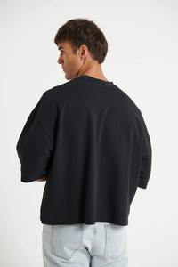 T-shirt Homme en Coton Épais à Épaules Tombantes – Essentiel Streetwear de Luxe – T-shirts Personnalisés à Manches Courtes - Product Image 2