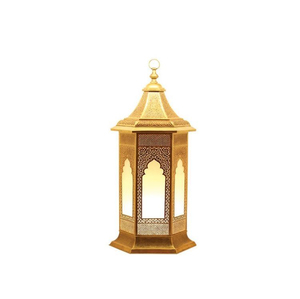 Farol Rectangular de Latón con Acabado Dorado para Decoración del Hogar, Portavelas Duradero, Faroles Vintage, Proveedor Mayorista - Product Image 3