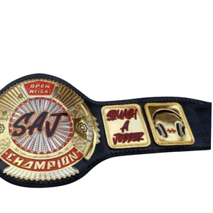 Cinturón de Campeonato Personalizado SAJ Open Weight, Cinturón de Lucha Libre de Alta Calidad para Coleccionistas, Diseño Exclusivo, Artículos Deportivos de Colección - Product Image 3