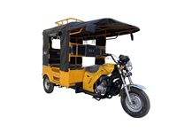 Tricycle Passager TUK TUK Bajaj Indien 150 CC à Moteur Essence Monocylindre Quatre Temps Refroidi par Eau pour 6 Personnes
