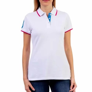 Diseño de logotipo personalizado, camisetas polo para mujer, ropa deportiva con impresión OEM/ODM para mujer, camisetas polo al por mayor en venta - Product Image 1