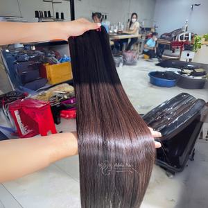 Super venta suave sedoso hueso recto 360 Peluca de pelo de encaje completo prearrancado vietnamita crudo a granel extensiones de cabello humano superior - Product Image 3