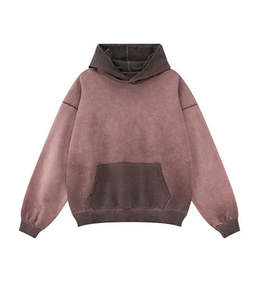 Sweat à capuche vintage délavé effet soleil, 100% coton French Terry épais, sweat à capuche vierge de haute qualité, fabricant OEM & ODM de sweats à capuche - Product Image 2