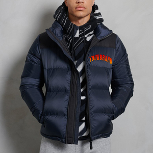 New Design OEM Men Puffer Jacket Winter Jacket Streetwear High Demand 100% Polyester Custom Winter Men's Bubble Jacket for men's - Product Image 4