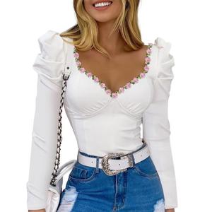 Camiseta Personalizada de Algodón y Poliéster, Corte Ajustado, Transpirable, Tejida, con Logotipo Estampado, Manga Corta Abullonada, Manga Larga - Product Image 2