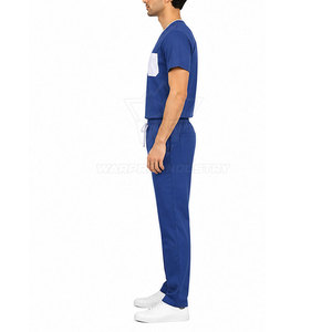 Premium Men Scrub Suit <b>Doctor</b> Uniform <b>Set</b> With Soft Touch Fabric Contemporary Style Pockets And Professional Appearance - Product Image 6