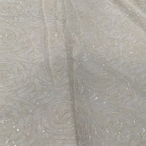 Premium Sequence Embroidery Fabric For Women Fashion Wear Designer <b>Garments</b> Party Wear Dresses Kaftan Abaya Bridal Wear - Product Image 4