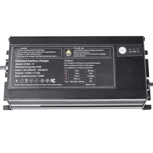 Caricabatterie Marino Intelligente 1-Banca 10A 12V Impermeabile IP68 per Batterie al Litio-Ion per Barche - Product Image 1