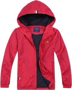 Chaqueta Safari Ligera Roja para Hombre, Informal, de Color Sólido, Poliéster, con Bolsillo Frontal y Logotipo Bordado, para Invierno - Product Image 6