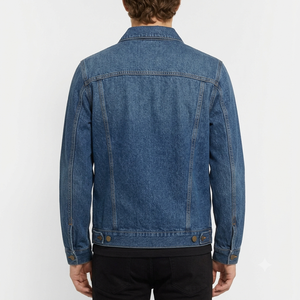Nouvelle veste en jean pour homme 2026, col rabattu, fermeture à bouton unique, respirante, couleur unie, coupe décontractée, automne - Product Image 5