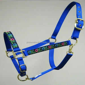 ดอกไม้ไนล่อนพิมพ์เชือกแขวนคอสำหรับม้า-สีฟ้าสดใสสีดำสีฟ้าคราม-สีสารพันเป็นไปได้-เย็บสองครั้ง - Product Image 2