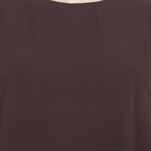 Abaya marrón de manga larga hasta el suelo, cuello redondo, corte holgado, vestido modesto de algodón para mujer, uso diario, estilo de Oriente Medio - Product Image 6