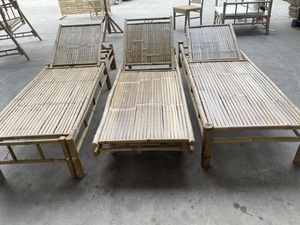 High Quality Bamboo Outdoor Furniture Beach Hotel <b>Sunbed</b> Bamboo Relaxing Chair Sun Loungers for Hotel Resort Made in Vietnam - Product Image 2