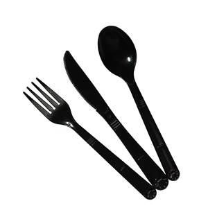 Ensemble de couverts en plastique PP de haute qualité pour usage intensif Pro Logistics (couteau, fourchette, cuillère) - Échantillon disponible - Grossiste OEM/ODM - Product Image 1