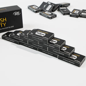 Lames de <span class=keywords><strong>rasoir</strong></span> à double tranchant, qualité suédoise, longue durée de vie, 100 pièces, échantillon gratuit, aiguisées, écologiques, sûres et économiques pour barbier - Product Image 1