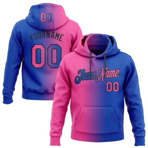 Sudadera con Capucha para Hombre, Diseño Nuevo, Personalizada, con Degradado de Naranja Marino, en Poliéster/Algodón, Holgada, Venta al Por Mayor Directa de Fábrica - Product Image 1