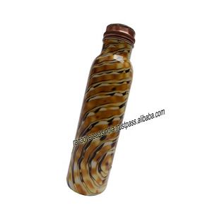 Direct Factory Sale Enamel Printed Coper Water <b>Bottle</b> for Home Kitchen Office Health Benefit of Ayurveda at Best Price - Product Image 3