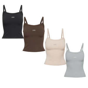 Camiseta sin mangas de color liso y corte ajustado para mujer – Prenda ligera de verano, chaleco moderno, camisetas sin mangas de marca de moda clásica - Product Image 3