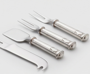 Stainless Steel <b>Cheese</b> <b>Knife</b> <b>Set</b> With Forks And Spatula Elegant Design Metal Handle Dishwasher Safe For Hotel And Events - Product Image 1