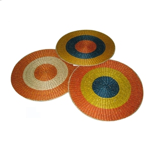 Classic Eco-Friendly <b>Round</b> Seagrass <b>Placemats</b> Elaborate Weave for Artistic Home Environments International Export Deal - Product Image 6