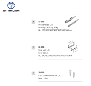 AODELI ADL-13 รางเหล็กสำหรับลิ้นชักแบบปิดนุ่มนวล เงียบสนิท ยืดได้เต็มที่ พร้อมไฟ LED - ลิ้นชักตู้ครัวและห้องนอนสไตล์โมเดิร์น - Product Image 5