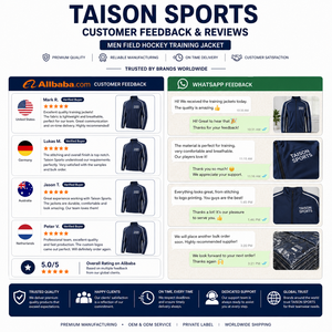 Mens Field Hockey Training Jacket Premium 280 GSM Polyester Navy Orange White Panel Design Full <b>Zip</b> Custom Logo Sportswear - Product Image 6