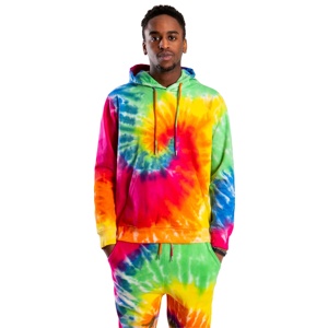 Chándal Tie Dye de Alta Calidad OEM al por Mayor para Hombre, Ropa Deportiva Sólida para Gimnasio, Chándal Tie Dye Antiencogimiento - Product Image 1