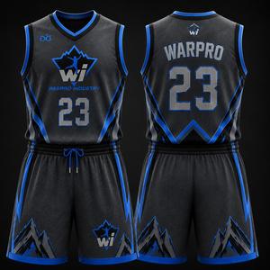 Ensemble d'uniformes de basketball sur mesure, nouveau style, respirant, séchage rapide, grande taille, logo frontal, uniforme de basketball ajustable - Product Image 6