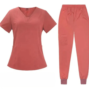 High Quality Unisex Hospital Uniforms Private Label <b>Nurse</b> <b>Scrub</b> Sets Denim Fabric Medical <b>Scrubs</b> - Product Image 4