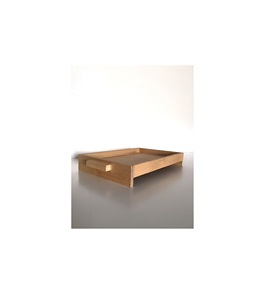 Plateau de service en bois rustique de style farmhouse avec bords surélevés pour un transport sécurisé des boissons, des repas et des apéritifs - Product Image 4