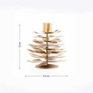 Bougie artisanale de luxe en métal avec impression en relief pour la décoration de boutique de Noël et les accessoires de maison tendance - Product Image 2