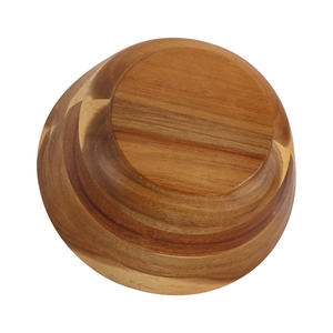 Customized Multiple Sizes Bowl Salad Soup Wood Dough Bowl 100% <b>Log</b> Acacia Wooden Bowl - Product Image 5