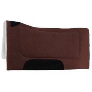 <span class=keywords><strong>Tapis</strong></span> <span class=keywords><strong>de</strong></span> <span class=keywords><strong>selle</strong></span> tout usage en polaire violette avec accents noirs <span class=keywords><strong>et</strong></span> doublure en laine pour l'équitation - Product Image 5