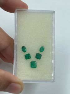 Piedra Preciosa de Esmeralda Zambiana Natural de la Mejor Calidad, 1.47 Quilates, 4MM/4.5MM/3x5MM, Tamaños Mixtos, Colgante de Joyería Fina al por Mayor para la Fabricación de Joyas - Product Image 2