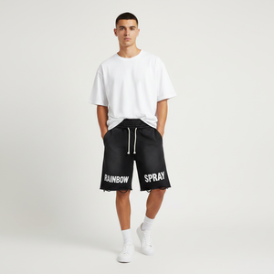 Custom Men's Summer Heavyweight 100% Cotton Shorts Retro Washed Mid Waist Casual Breathable <b>Waterproof</b> OEM Service Wholesale - Product Image 2