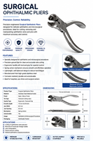 AL MIDA HEALTH CARE INSTRUMENTS Pinces ophtalmiques chirurgicales en acier inoxydable, forceps manuels pour chirurgie oculaire, instrument de classe II CE