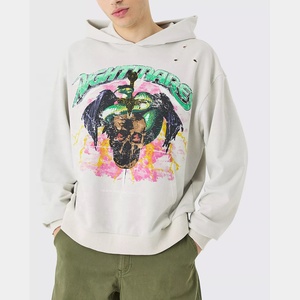 Sweat-shirts et pulls à capuche surdimensionnés pour hommes, imprimés sur mesure, en tissu polaire épais pour l'hiver - Product Image 1