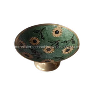 Bol de service en laiton de style antique personnalisé en métal poli Fruits secs logo de sport à domicile cadeau décoratif but concepteur modèle artisanat - Product Image 4