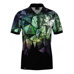 T-shirt polo à manches courtes personnalisé de haute qualité pour hommes Design tricoté confortable avec logo personnalisé pour hommes et femmes - Product Image 1