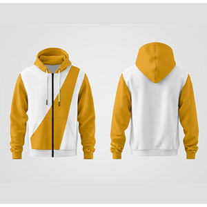 Sweat à capuche zippé personnalisé avec logo brodé, vêtements de sport décontractés, molleton confortable, pour hommes, femmes et jeunes, veste à capuche pour l'entraînement, vêtements de sport - Product Image 5