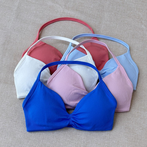 สปอร์ตบราไร้ตะเข็บสำหรับผู้หญิง ผ้าเนื้อยืด ใส่สบาย รองรับการออกกำลังกาย เหมาะสำหรับวิ่ง ฟิตเนส ยิม เทรนนิ่ง เสื้อชั้นในระบายอากาศได้ดี - Product Image 2
