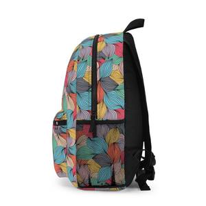 OEM ODM Unisex Vintage Sports Backpack Waterproof Canvas Zipper Cotton Lining Letter Pattern 2-in-1 Crossbody Wholesale Supplier - Product Image 5