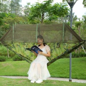 Portable Double Hammock Net 600lbs Load Capacity for 2 Persons Outdoor Hiking & Camping with Mosquito Net From Hommock P - Product Image 5