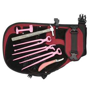 Kit de Herramientas de Herrador para el Cuidado de Pezuñas con Delantal, Alicates Curvos de Ajuste, Cortaúñas para Pezuñas, Extractor de Zapatas, Cuchilla en D para Pezuñas y Martillo - Product Image 1
