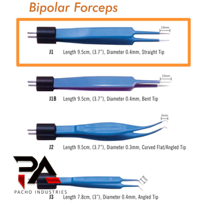 Pinzas Bipolares Ellman Surgitron J1 de Acero Inoxidable Reutilizables y Autoclavables CE, Punta Recta de 0.4mm, Instrumentos Quirúrgicos - Product Image 2