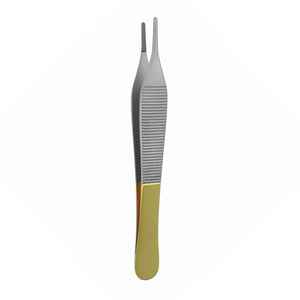 Pince à tissus manuelle Adson 12 cm en acier inoxydable, pointe dentée 3 mm, instruments chirurgicaux droits, Classe I, certifiée CE - Product Image 2
