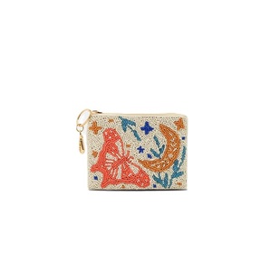 Colorful Seed Beads Beaded Needlework Coin Pouch Zipper Closure Cotton <b>Foundation</b> Eco-Friendly Handmade Embroidery for Women - Product Image 2