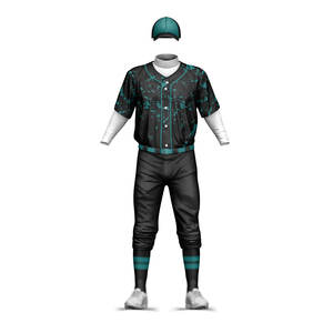 Uniforme de Béisbol Ligero de Secado Rápido para Equipos Deportivos con Logotipo Personalizado para Adultos en Todas las Tallas - Product Image 3